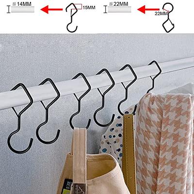 Lxoraziy 12 Pack 4 inch S Hooks for Hanging, Heavy Windproof Hooks with  Safety Buckles, Metal S Hooks for Hanging Kitchen Utensils Plant Hooks &  Garage Tools (Black) - Yahoo Shopping