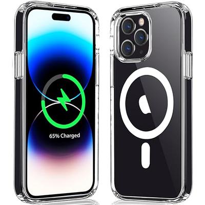 JETech Magnetic Case for iPhone 15 Pro 6.1-Inch Compatible with MagSafe  Wireless Charging, Shockproof Phone Bumper Cover, Anti-Scratch Clear Back