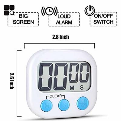 Timer, Kitchen Timers for Cooking Classroom Timer for Kids Teachers  Magnetic Digital Timers 2 Pack, Blue