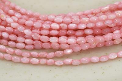 5mm x 3mm Lilac Blue Rice Shell Beads