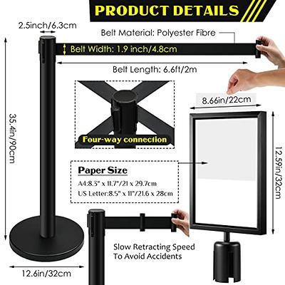 Stanchion Sign Holder - Crowd Control - Signholder - Sign Holder - Crowd  Control Stanchion Sign Holder