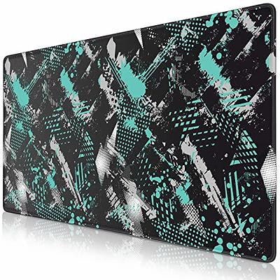 Gaming Mouse Pad, Canjoy Extended Mouse Pad 31.5x15.7inch XXL Large Big  Computer Keyboard Mouse Mat Desk Pad with Non-Slip Base and Stitched Edge  for Home Office Gaming Work (Green Geometric) - Yahoo