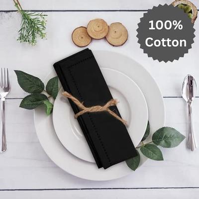 Ruvanti Kitchen Cloth Napkins 12 Pack 18x18 inch Dinner Napkins Soft Comfortable Reusable Napkins - Durable Linen Napkins - Perfect Table Napkins / I