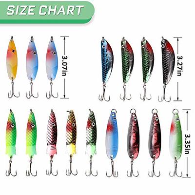 Casting Spoon Fishing Lure Sequins Baits For Trout Bass Walleye Salmon Pink