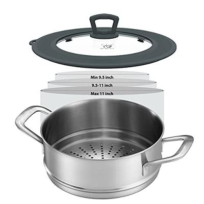 Universal Lid for Pots, Pans and Skillets, Stainless Steel and