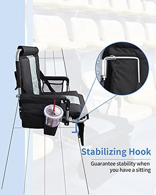 Sheenive Stadium Seats for Bleachers with Back Support, Bleacher Seats with  Backs and Cushion Wide, Padded Portable Folding Comfort Stadium Chair with  Shoulder Strap, Perfect for Sports Events - Yahoo Shopping