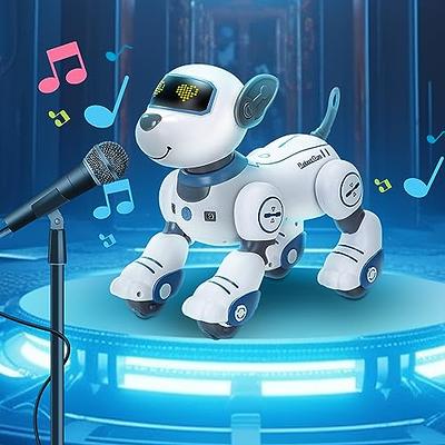 Remote Control Robot Dog Toy, Programmable Interactive & Smart Dancing  Robots For Kids 5 And Up, Rc Stunt Toy Dog With Sound Led Eyes, Electronic  Pets