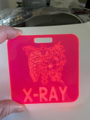 XRay Badge Buddy Marker Parker Acrylic Glitter Rad Tech Marker