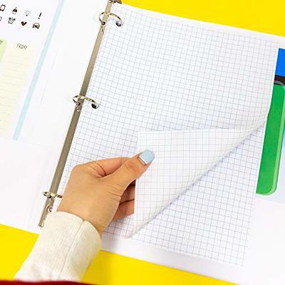 Ctosree 8 Pads 8.5 x 11 Quad Legal Pads Colored Graph Paper 4