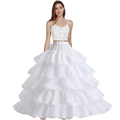 Buy Crinoline Petticoat for Wedding Dress A-line Bustle Underskirt Bridal Dress  Gown Slip Petticoat Wedding Petticoat Hoop Skirt (white)OS at Amazon.in