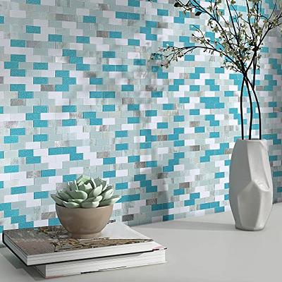 Peel and Stick Backsplash Tiles - Mono Girona Blue, The Smart Tiles