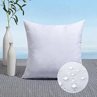 Premium Waterproof Throw Pillow Inserts, Water Resistant Square