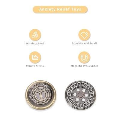 Coin Fidget Slider, Magnetic Stainless Mini Rotation Coin Fidget Slider,  Devil Style Stress Relief Fingertip Haptic Toy for Adults Office Work,  Travel, Home - Yahoo Shopping