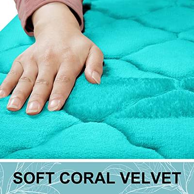 Olanly Memory Foam Bath Mat Large Absorbent Shower Carpet Soft Coral Velvet  Floor Pad Home Decoration Non-Slip Bathroom Rug