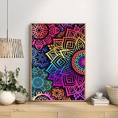 YALKIN Colorful Flower Large Diamond Painting Kits for Adults