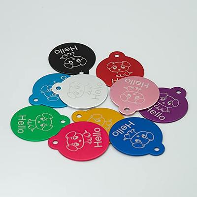 StayMax Round Aluminum Laser Engraving Blanks Tags Stamping Blanks