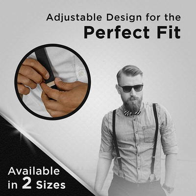  Trilece Suspenders For Men Heavy Duty Strong Clips  Adjustable X Back Costume Tuxedo Dress Work Suspenders