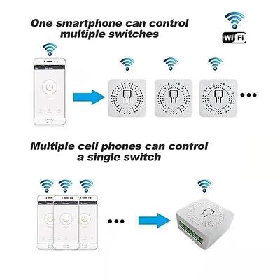 MOES WiFi Module, Smart Light Switch 3 4 Gang 1 2 Way Relay