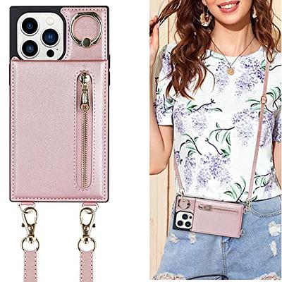 Crossbody Phone Case for iPhone 11 Case with Card Holder for Women,iPhone  11 Case Wallet with Strap Lanyard