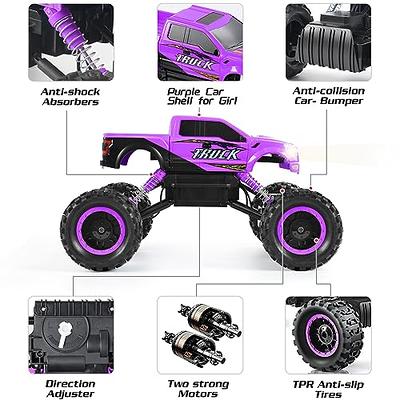 DOUBLE E Remote Control Car for Girls 1/12 Scale Monster Trucks Dual Motors  Off Road RC Trucks, Girls Toys Gifts for Girls Daughter Kids, Birthday Gift  Ideas, Purple - Yahoo Shopping