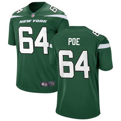 Jason Poe Men's Nike Gotham Green New York Jets Game Custom Jersey