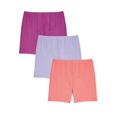 Plus Size Women's 3-Pack Cotton Bloomers by Comfort Choice in