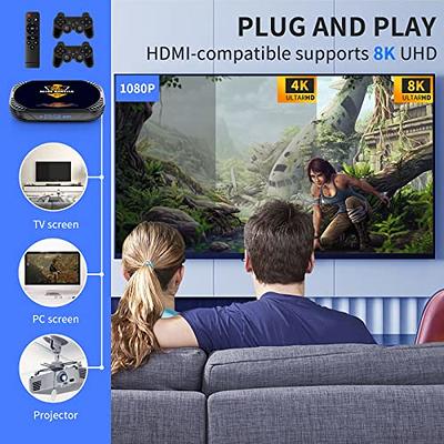  Kinhank Retro Game Console,Super Console X PRO Emulator Console  with 95000+ Video Games,Video Game Console with 60+ Emulator,Dual  System,Game Consoles for 4K TV,5 Players,LAN/WiFi,Best Gifts for Men : Toys  & Games