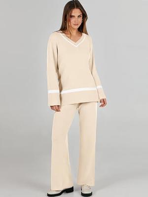 ANRABESS Women's Fall Fashion 2023 Long Sleeve Knit Loungewear