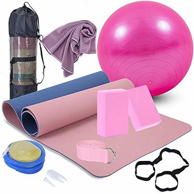 Upgrade New Instructional Yoga Mat with 75 Poses Printed on It, 6mm Travel  Yoga Mat with Bag Christmas Gifts for Women and Men, 1/4 Inch Extra Thick