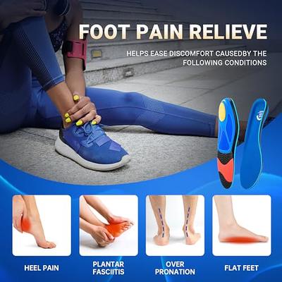 Amazon.com: Heel That Pain Plantar Fasciitis Insoles Heel Seats Foot  Orthotic Inserts, Blue Large (W 10.5-13, M 8.5-12) & Heel That Pain Heel  Seat Wraps for Plantar Fasciitis Heel Spurs Medium (W