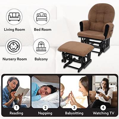 Brisbane Nursery Glider & Ottoman Sets, Glider Recliner Nursery Rocking  Chair, Nursery Glider Rocker with Ottoman, Reclining Gliders & Chairs for