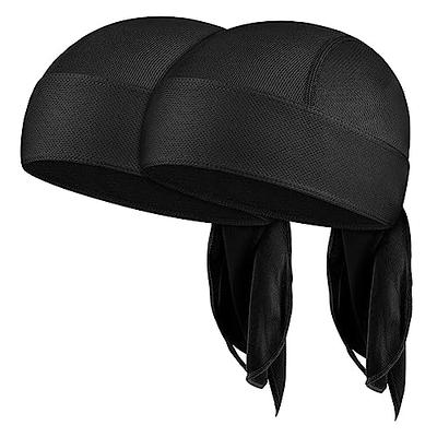 2pcs Summer Cooling Skull Cap Helmet Liner Quick Drying Beanie Hat