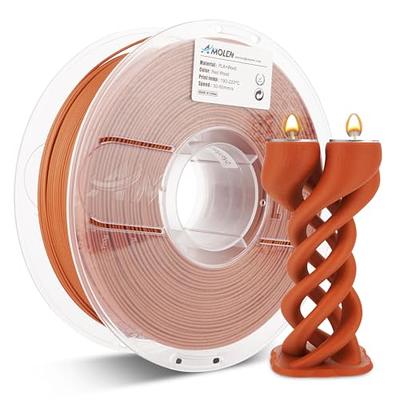  AMOLEN 3D Printing Filament Light Wooden Rainbow Color