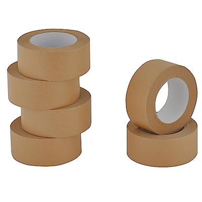 Brown Paper Tape 2inch X 55 Yd Adhesive,3 Writable Brown Shipping Tape No  Plastic Surface Cardboard