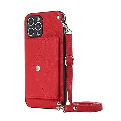 for iPhone 11 Pro Max Case Wallet with Strap for Women,Crossbody