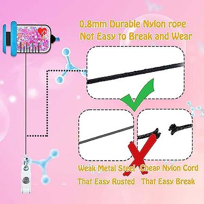 ANDGING Smile Stomach Nurse Badge Reel Holder, Cute Funny Glitter Pink Badge  Reels Retractable for Nurses Badge Clip RN LVN LPN CNA Nursing Student Gift  ID Name Card Badge Holder with Alligator