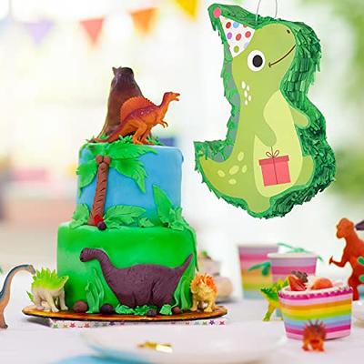 Dinosaur Pinata Bundle with a Blindfold and Bat (17x13x4 Inches), Perfect  for Birthday Parties, Animal Theme Parties, Decorations