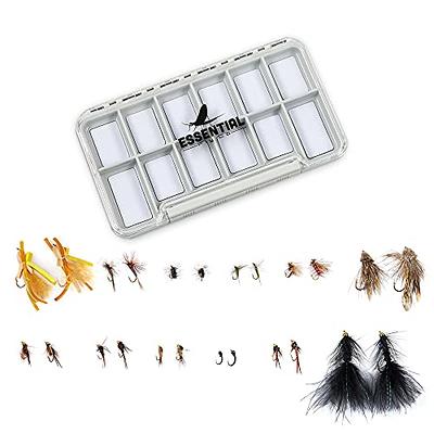  Fly Fishing Flies Kit - 100pcs Fly Fishing Lures- Fly Fishing  Assortment Kit For Bass Trout Salmon Fishing - Dry Flies Wet Flies  Streamers Nymphs Fly Fishing Gear Gift