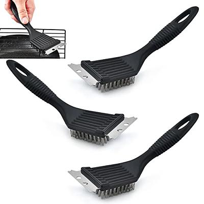3 Pack Grill Brush and Scraper Steel Bristles BBQ Grill Brush Stainless  Steel Wire Scraper Brush Kitchen Cleaning Tools for Outdoor Home BBQ  Charcoal Porcelain Grilling Grates - Yahoo Shopping
