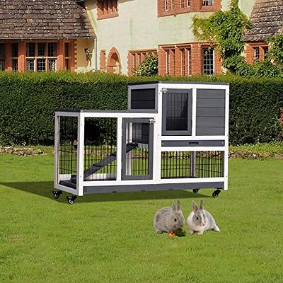 Eiiel Guinea Pig cageIndoor Habitat Cage with Waterproof Plastic BottomPlaypen for Small Pet Bunny Turtle Hamster
