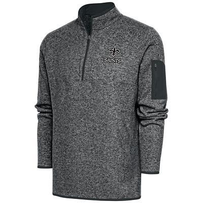 Indianapolis Colts Antigua Fortune Quarter-Zip Pullover Jacket - Heather  Black