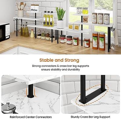 Kitchen Countertop Organizer Corner Shelves, 3-Tier over the Sink Shelf  Kitchen