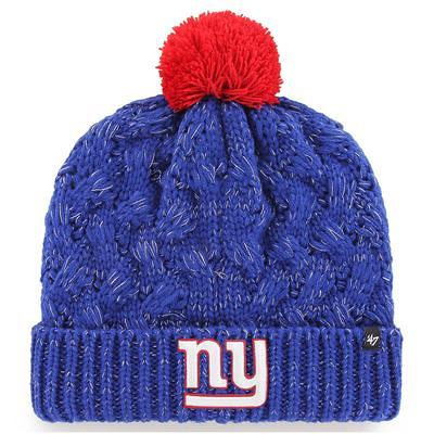 Men's New Era Royal New York Giants 2022 Sideline Ink Dye Cuffed Knit Hat