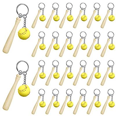 Vagocom Softball Acrylic Keychain Softball Gifts for Team,Cute Blank  Keychains for DIY, Softball Party Favors