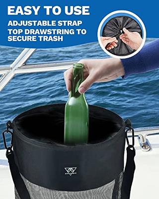 Boat Trash Can Outdoor Resuable Hoop Mesh Boat Trash Bags, Pontoon Boat  Accessories Marine, Boat Garbage Can for Fishing, Kayak, Camping - Yahoo  Shopping