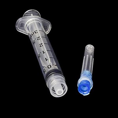 100 Pack 2.5ml Luer Lock Syringe with 23Ga 1 Inch Needle, Individual Package