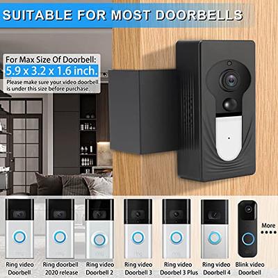 Anti-Theft Doorbell Mount Video Doorbell Door Mount for Apartment Door  Compatible with Ring Video Doorbell 4/3/3 Plus/2/1/2020 2021 Pro Pro 2  No-Drill