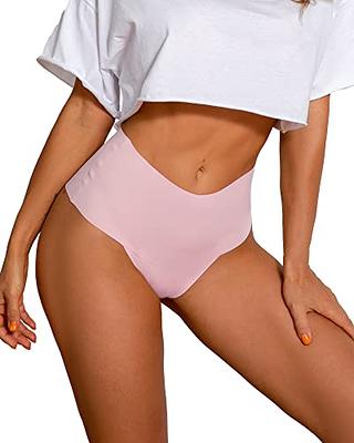 DEANGELMON Women Seamless Thongs No Show Thong Underwear Workout Panties  High Waist Tanga Multiple Pack (6P3,L-NEWS) - Yahoo Shopping