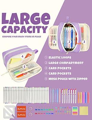 Large Pencil Case Big Capacity Pencil Bag Large Storage Pouch 3