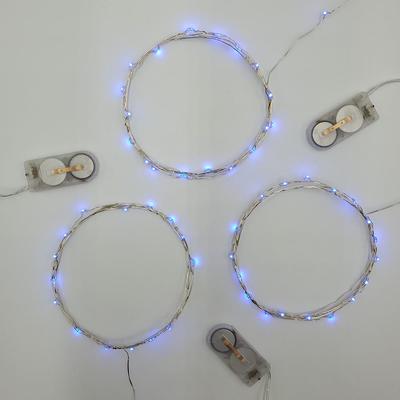 Lumabase Battery Operated Fairy String Lights with Remote Control, Multi-function - Set of 2